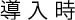 導入時